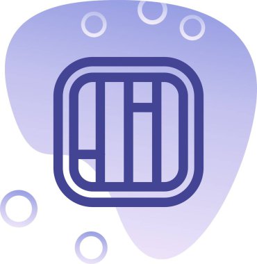 Modern simgenin vektör illüstrasyonu