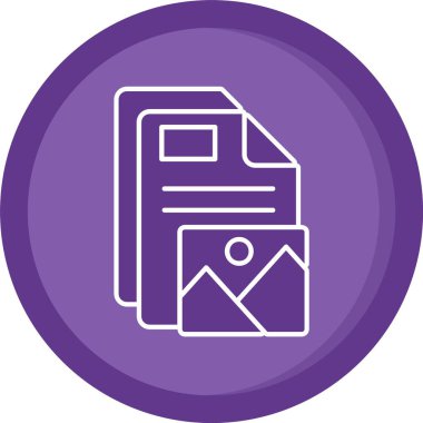 Modern simgenin vektör illüstrasyonu