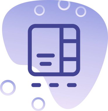 Modern simgenin vektör illüstrasyonu