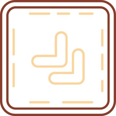 güzel ok aşağı vektör çizgisi simgesi