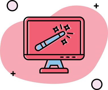 Bilgisayar simgesi tasarım vektörü