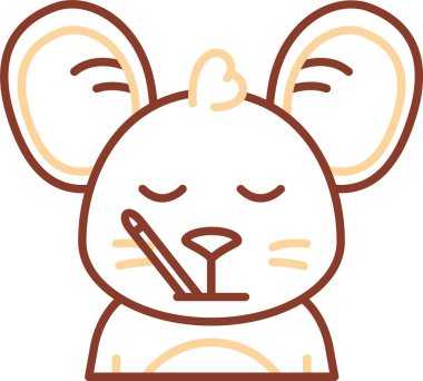 vektör çizgi karakter çizimi