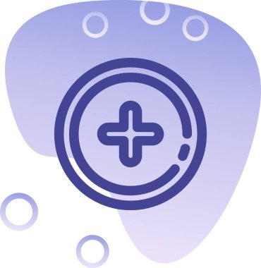 Eşsiz beyin simgesi, vektör illüstrasyonu