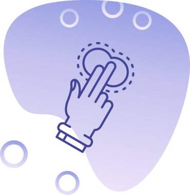 Ampulü tutan bir elin vektör çizimi