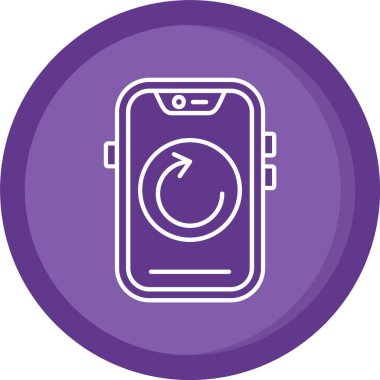 Vektör telefon simgesi illüstrasyonu