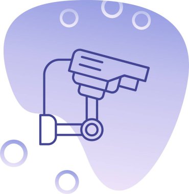 ccTV kamera simgesinin vektör illüstrasyonu