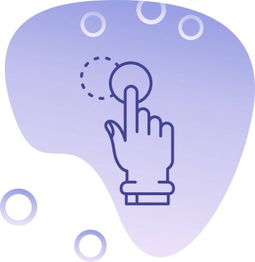 El ele tutuşan ampul simgesi, taslak biçimi