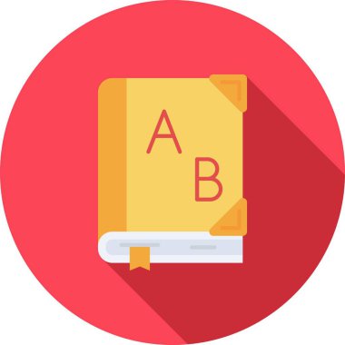 Kalem Düz Vektör Simgesi Tasarımı