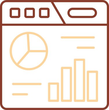 Çizelge. Web simgesi basit illüstrasyon