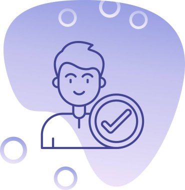 Müşteri hizmeti simgesi, vektör illüstrasyonu