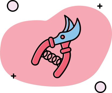 Bir kalp ve kalbin sevimli vektör çizimi