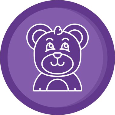 Eşsiz Ayı Vektörü Kabartma Simgesi