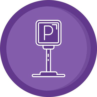 Park işareti illüstrasyon vektör