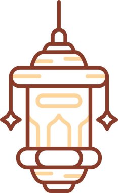 Benzersiz fener vektör çizgisi simgesi