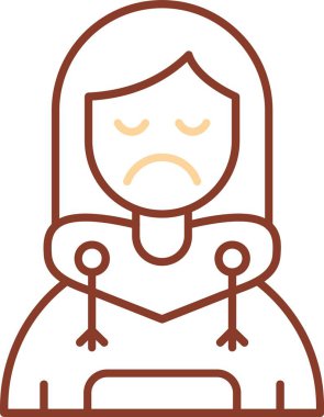 Maskeli üzgün bir adam, maskeli ve maskeli bir kadının simgesi.