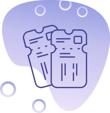 Modern bir simgenin vektör illüstrasyonu