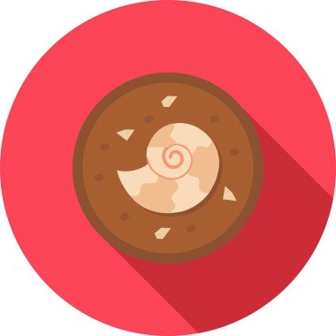 donut düz vektör simgesi