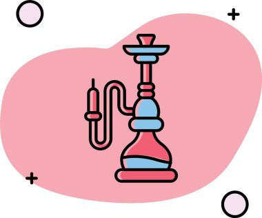 Sevgililer Günü simgesi tasarımı, vektör illüstrasyonu