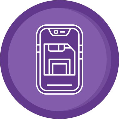 Vektör mobil ağ simgesi