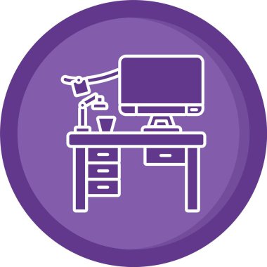 Bilgisayar simgesi. vektör illüstrasyonu