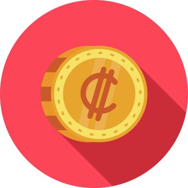 Dolar işareti vektör dairesi deseni