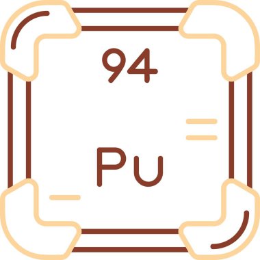 Kimyasal element simgesinin vektör çizimi