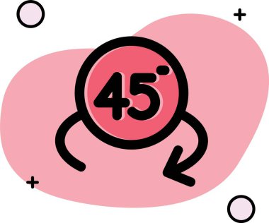 Elinde balon olan bir kadının vektör çizimi