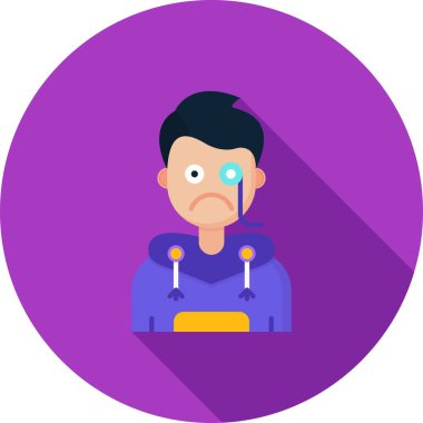 Cadılar Bayramı düz vektör simgesi