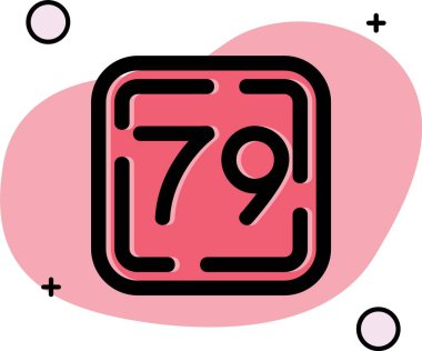 7977 simge tasarım vektörü