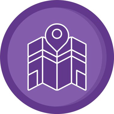 Güzel Konum vektör satırı simgesi