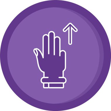 El ele tutuşan parmak vektör simgesi