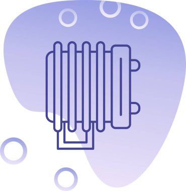 Benzersiz hava balonu vektör çizgisi simgesi