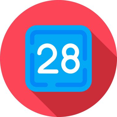 Gri arkaplanda izole edilmiş trend düz biçiminde vektör takvimi simgesi