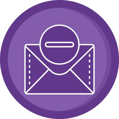 Vektör E- posta simgesi illüstrasyonu