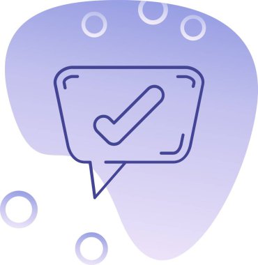 Konuş. Web simgesi basit illüstrasyon