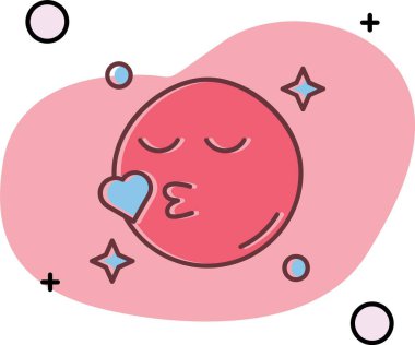 kalp simgesi tasarım, vektör çizim