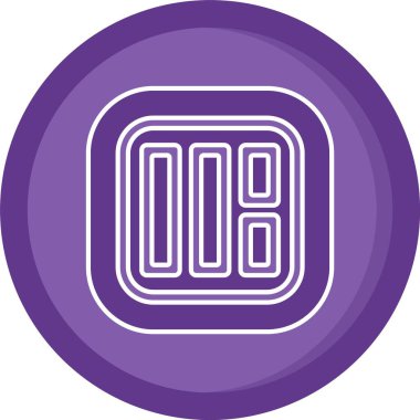 Tek bir izole simgenin vektör illüstrasyonu