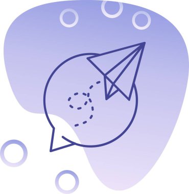 Bir balon simgesinin vektör çizimi