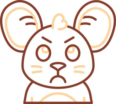 kızgın karikatür, kızgın, vektör çizimi