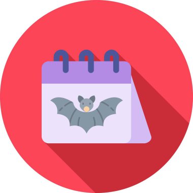 Düz tasarımlı yarasa simgesi