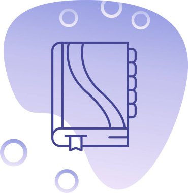 Mavi ve beyaz bulutun vektör çizimi