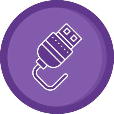 Bir gaz simgesinin vektör illüstrasyonu