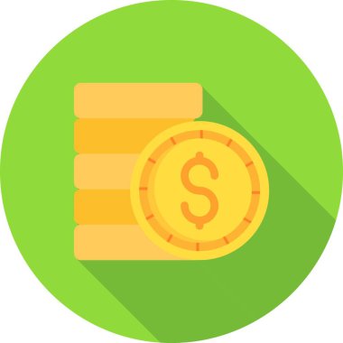 Dolar sikke vektör çizim