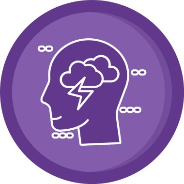 Vektör Beyin simgesi illüstrasyonu