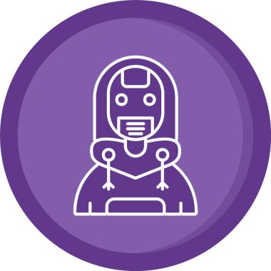 Robot simgesinin vektör illüstrasyonu