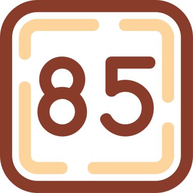 68. tarih vektör simgesi