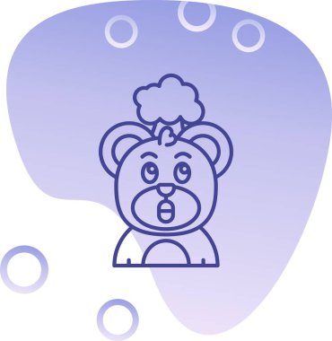 bebek emziği simgesi. Bebek tasarımı için bebek fier vektör simgesinin özet çizimi