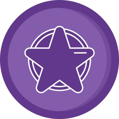 Kabartma vektör simgesine sahip güzel yıldız