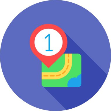 konum haritası simgesi, vektör illüstrasyon tasarımı