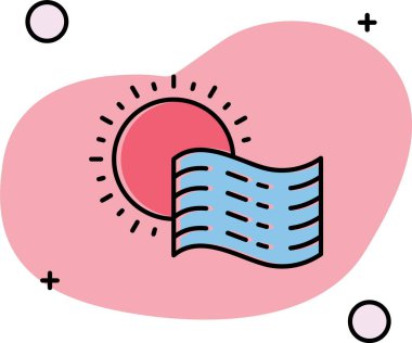 Bir kalp simgesinin vektör illüstrasyonu